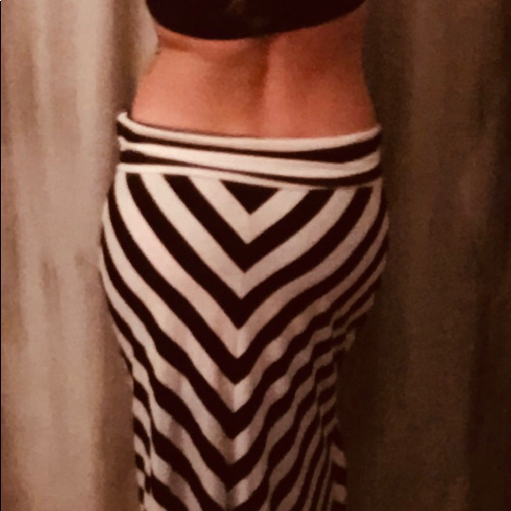 Black & White skirt.